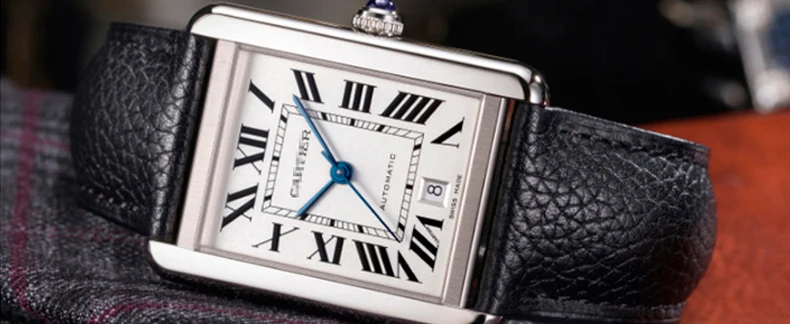 Leather Watchbands For Cartier TANk 