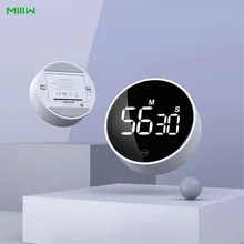 Youpin miiiw rotativa temporizador brilho ajustável magnético led display digital portátil simples cozinha cozinhar despertador