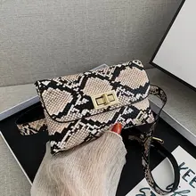 

Women's Bag 2021 New Snakeskin Bag Fashion Large-capacity One-shoulder Messenger Bag Ladies Lipstick Coin Purse Women Handbags
