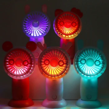 

Mini LED Night Light USB Multi-function Dual-use Light Fan Office Room Supply Portable Lights with Bubble Machine for Children