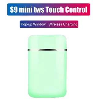 s9 mini green I12 tws Bluetooth наушники беспроводные наушники Hands free бизнес наушники спортивная Гарнитура Bluetooth Музыкальные наушники - Цвет: s9 mini green
