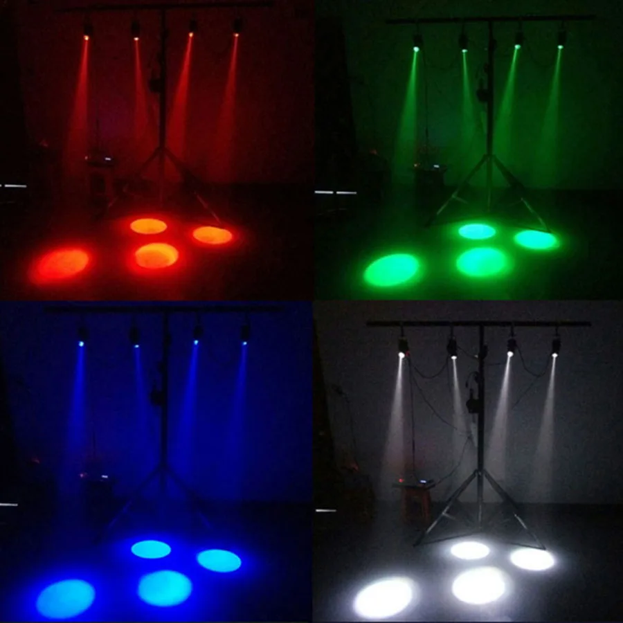 & motor e 10w rgb feixe pinspot