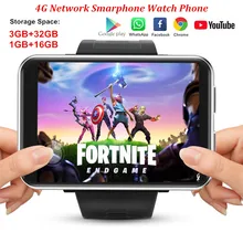 DM100 4G schermo da 2.86 pollici Smart Watch Phone Android 7.1 3GB 32GB 5MP fotocamera 480*640 risoluzione 2700mah batteria Smartwatch uomo