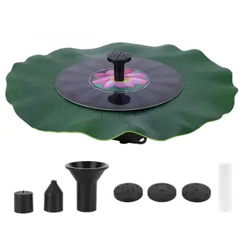 

Solar Fountain Solar Powered Fountain 7V 1.4W Brushless Motor Water Pump Garden Pond Pool Decoration Stainless Steel Hollow Ball