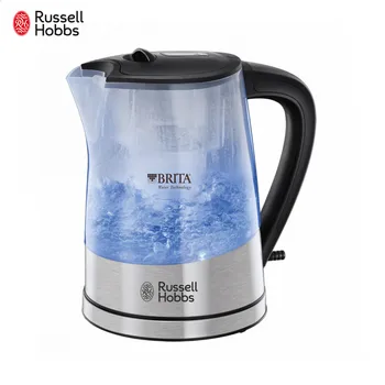

Electric Kettles Russell Hobbs 22850-70 Home Appliances Kitchen Appliance Purity with water purification filter Plastic Clear Electric Kettle Flat Bottom Heating None