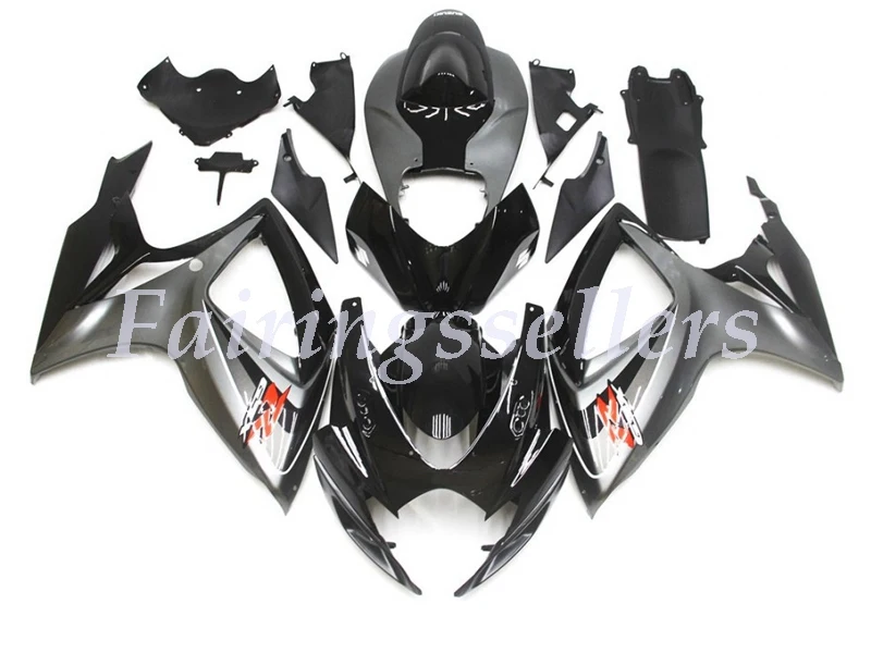 Новый ABS пластик обтекатели комплект подходит для Suzuki GSXR600 GSXR750 GSX-R600 R750 K6 2006 2007