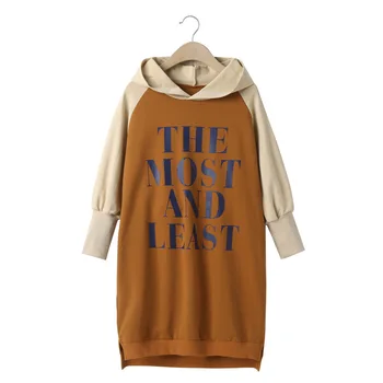 

Big Girls Dress Kids Long Sweatshirt 2020 Autumn Children Clothes Baby Leisure Dress Teens Cotton Shirt Dress