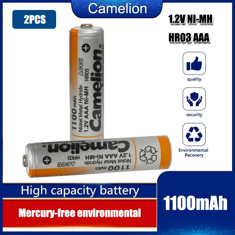 4 x Camelion batería AAA micro 1100mah NiMH 4er blister baterías recargables 