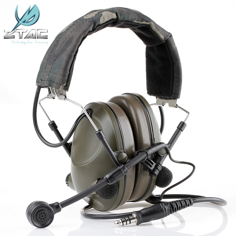 

Z Tactical Softair Sound-Trap Headset Military Headphones Airsoft Noise Canceling Hunting Pilot Aviation Earphone Headsets Z042