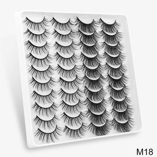 Pairs Faux Mink Lashes False Eyelashes Natural Fake Lashes Book 3D Lash Wispy Dramatic Eyelash Vendor Faux Cils Makeup