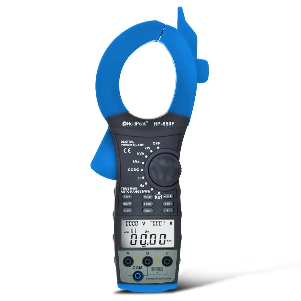 

HP850F Digital 3-Phase Power Clamp Meter