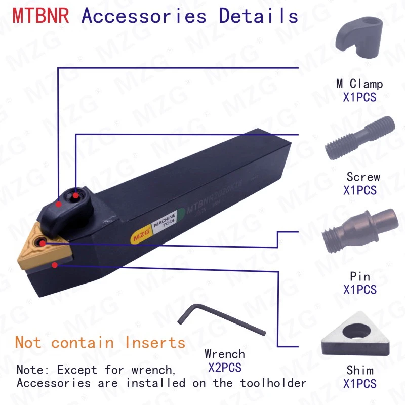 MOSASK MTBNR токарные станки с ЧПУ держатели MTBNR1616H16 инструменты карбида вольфрама вставки для обработки резаков внешние токарные инструменты Держатели