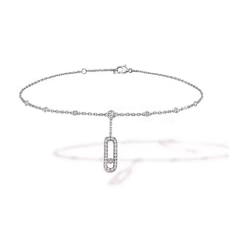 HIBRIDE Hot Women's Fashion Micro Pave Set Cubic Zirconia Anklets for Women Summer Beach Party Gifts B-149 - Image 3