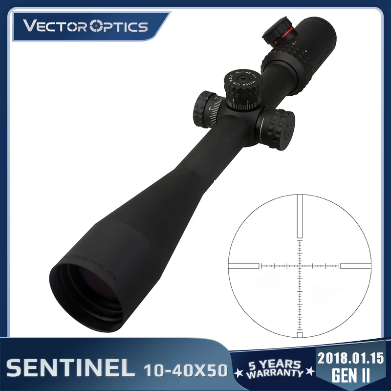 Вектор Оптика Gen 2 Sentinel 10 40x50 Стрельба Снайпер прицел с подсветкой MP сетка для