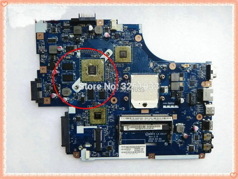 New75 LA-5911P mbwve02001 mb. wve02.001 para acer