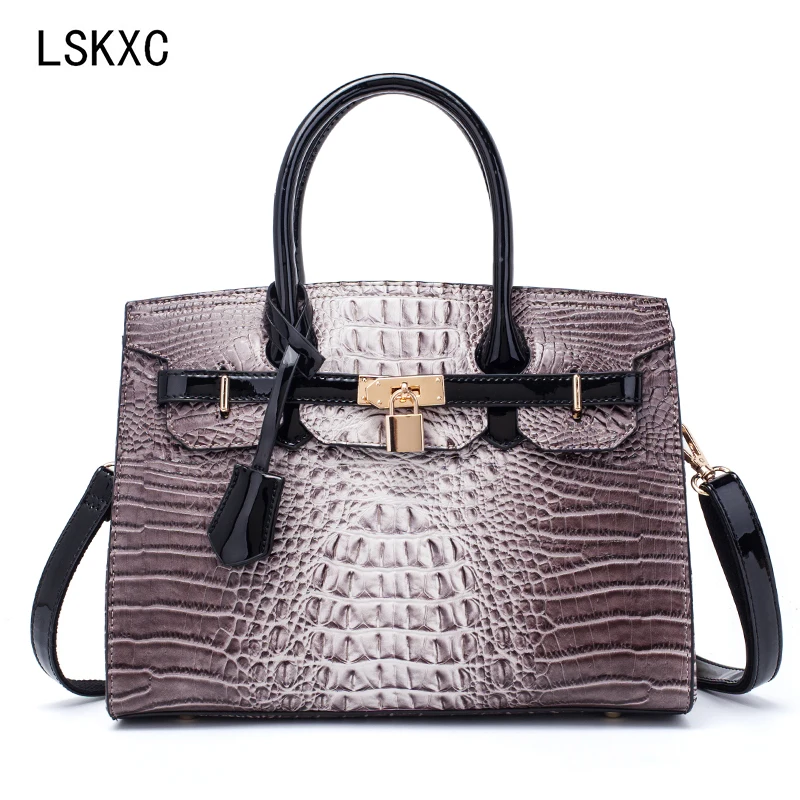 

Women's crocodile bag luxury women's bag fashion design PU leather retro trend leisure bag women's bag handbag wallet