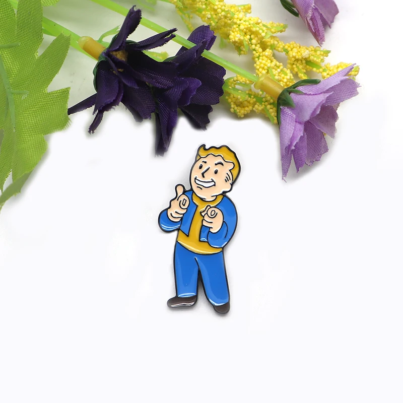 20 шт./лот Fallout Charisma Броши Geeky эмалированная булавка для мальчиков и девочек нагрудная булавка шляпа/булавки "Сумка" джинсовая брошь для куртки значок S116