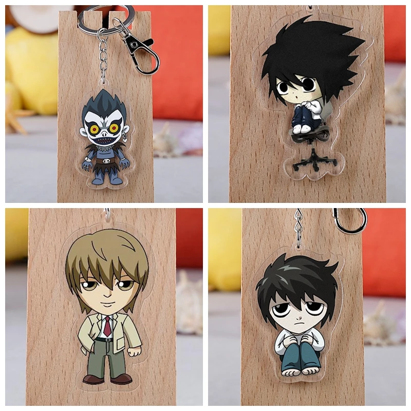 Экшн-Брелок тетрадь смерти из акрила игрушки для детей аниме Deathnote L Ryuuku