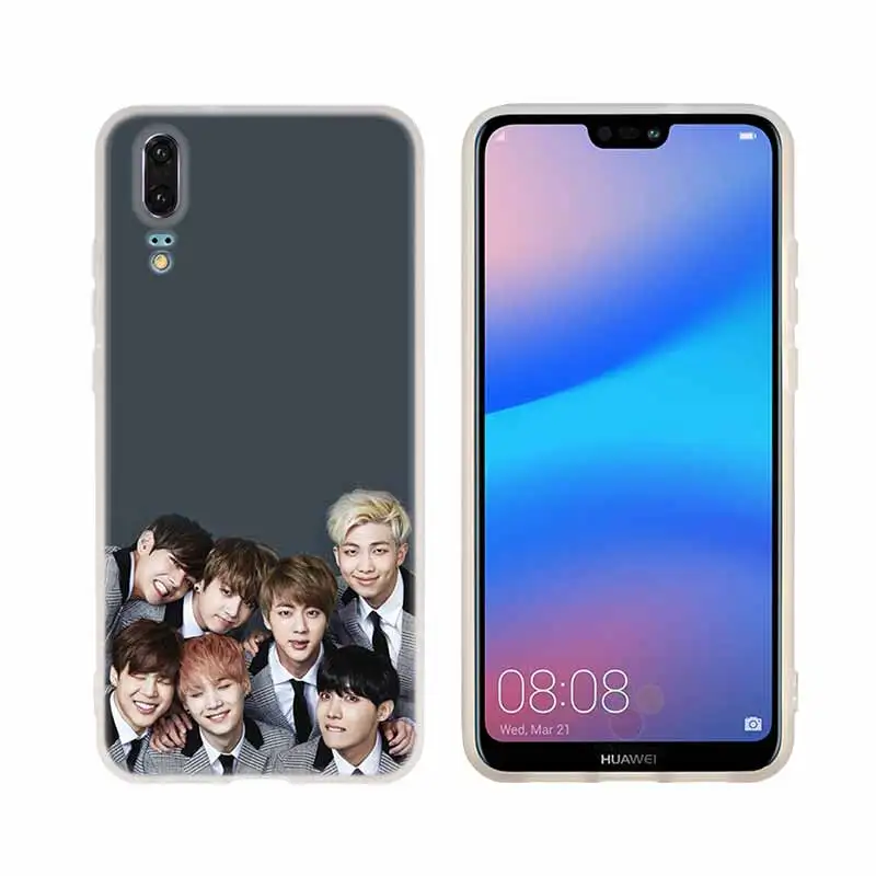 Чехол для телефона huawei P8 P9 Lite P10 P20 P30 Lite Plus Pro P Smart мягкий чехол Kpop Bangtan для мальчиков - Цвет: pattern 03