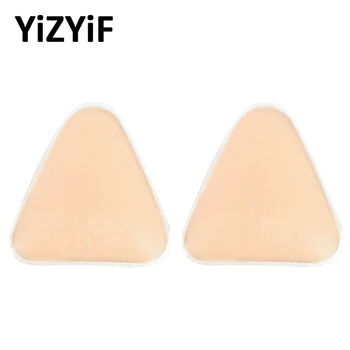 

1 Pair Silicone Bra Insert Pads Breast Enhancer Push Up Pads Triangle Waterproof Bra Padding Women Bra Intimates Accessories