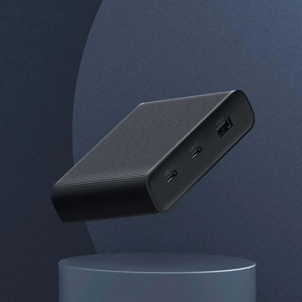 Оригинальное настольное зарядное устройство Xiaomi ZMI 65 Вт 3 порта PD3.0 USB 2C1A для Android iOS переключатель PD 3,0 QC умный выход Макс Solo c1-65w c2-1