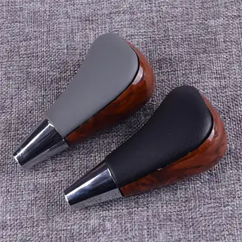 

DWCX Wood Style PU Leather Car Gear Knob Shift Fit for Toyota Corolla Camry Rav4 Lexus ES300 ES330 GS300
