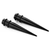 1 Pair Large Size UV Acrylic Black Ear Gauges Ear Taper Tunnel Ear Plug Stretching Expander Body Piercing Wholesale Jewelry ► Photo 3/6