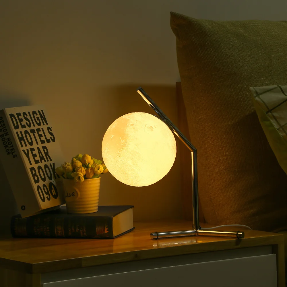 

Original 3D Printing Moon Night Lamp Desktop Light For Bedroom Study Home Decoration Lighting