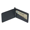Fashion Small Men's Leather Money Clip Wallet With Coin Pocket Male ID Card Slot Cash Holder Bag Mini Purse For Man Magnet Hasp 3