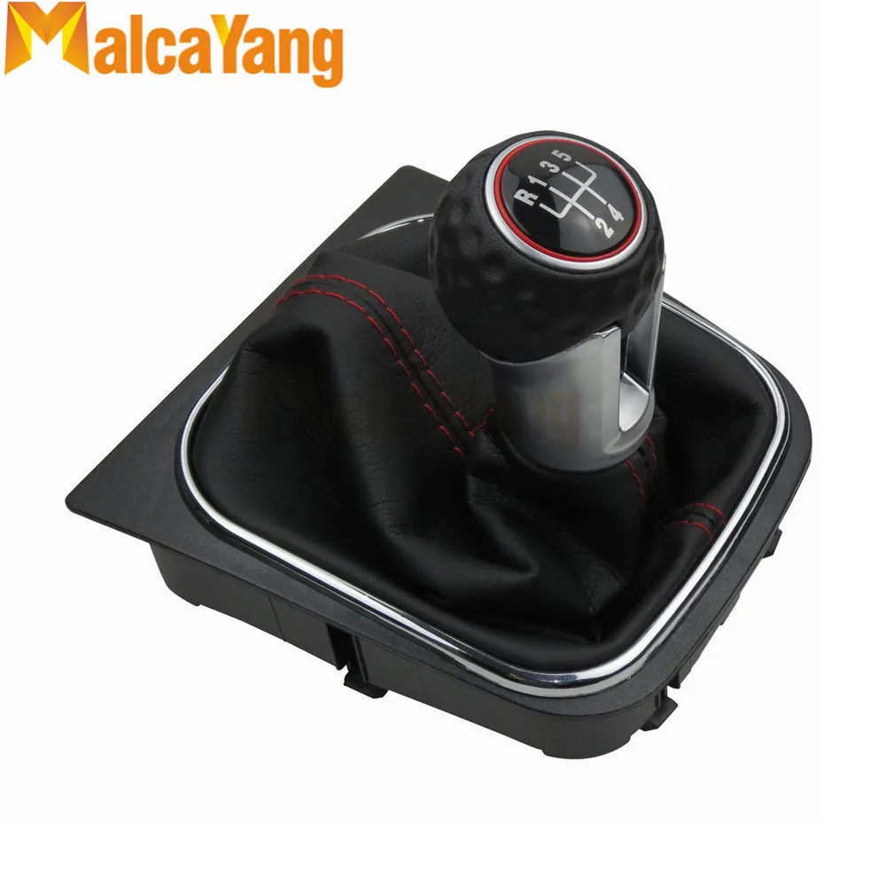 MT ручка переключения передач для Volkswagen VW Golf 5 6 Golf5 Golf6 рычаг кожаная рукоятка