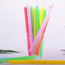 

Large Drinking Straws Mixed Colors For Pearl Milk Tea Smoothie Party Plastic Straws Bar Accessories 100pcs S0U1