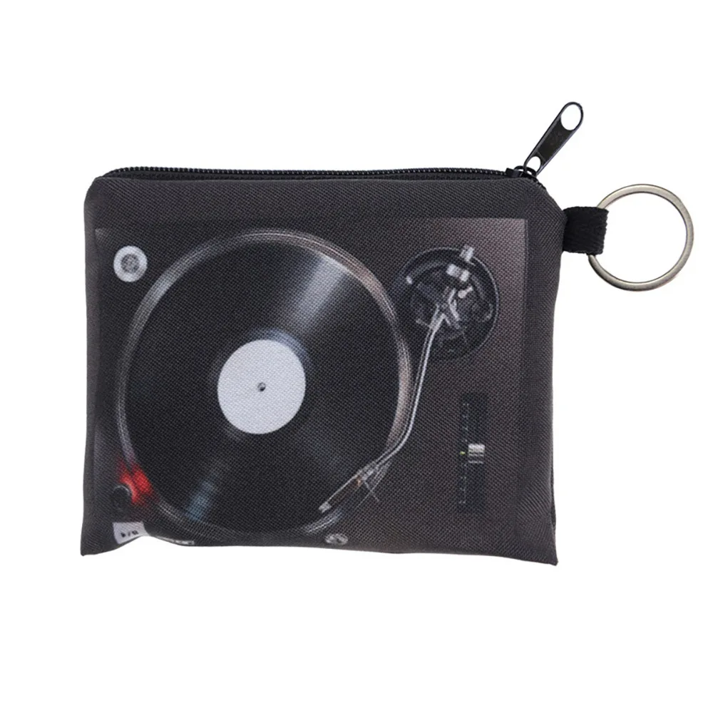 

Zohra3d Digital Printed Vintage Record Purse Key Bag Card Holder Coin Bag Wallet