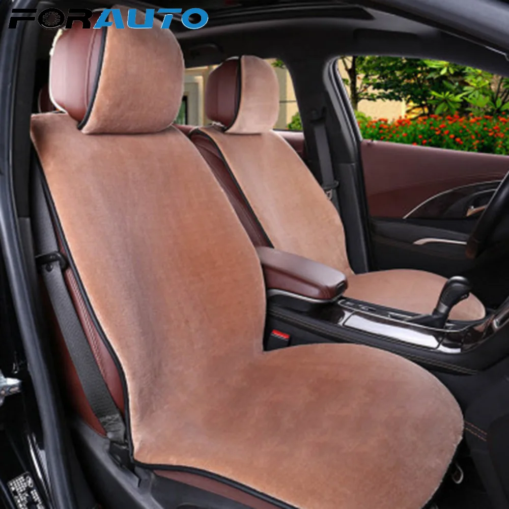 

FORAUTO Car Seat Covers Plush Protector Mat Pad Automobiles Warmer Seat Cushion Auto Interior Accessories Universal Size