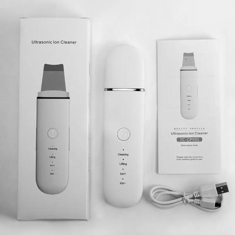 Ultrasonic Deep Face Cleaning Machine Skin Scrubber Remove Dirt Blackhead Reduce Wrinkles and spots Facial Whitening