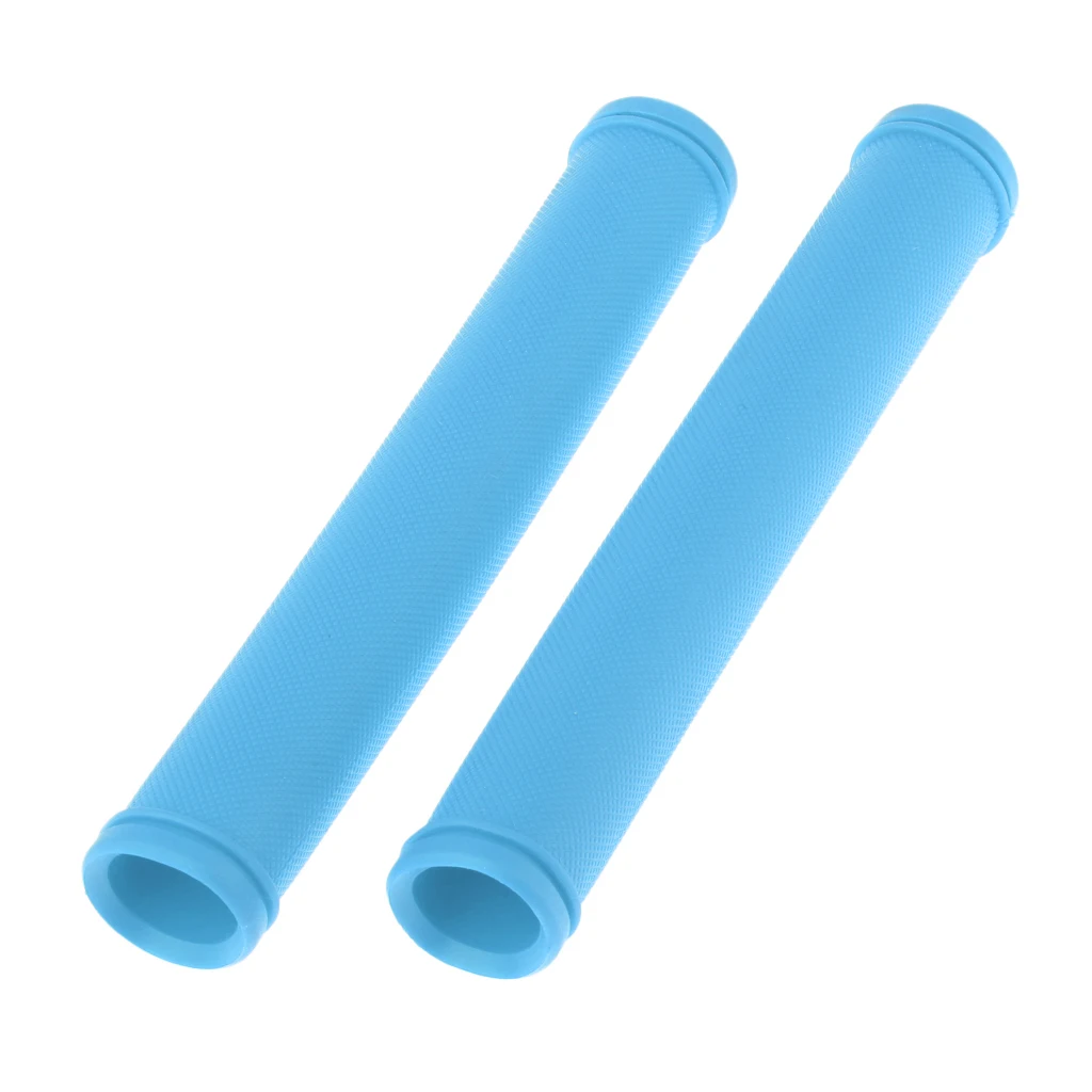 Blue Рукоятки для горного велосипеда, велосипедный руль для BMX Floding Bike, шоссейный велосипед, мягкий и удобный - Цвет: Blue