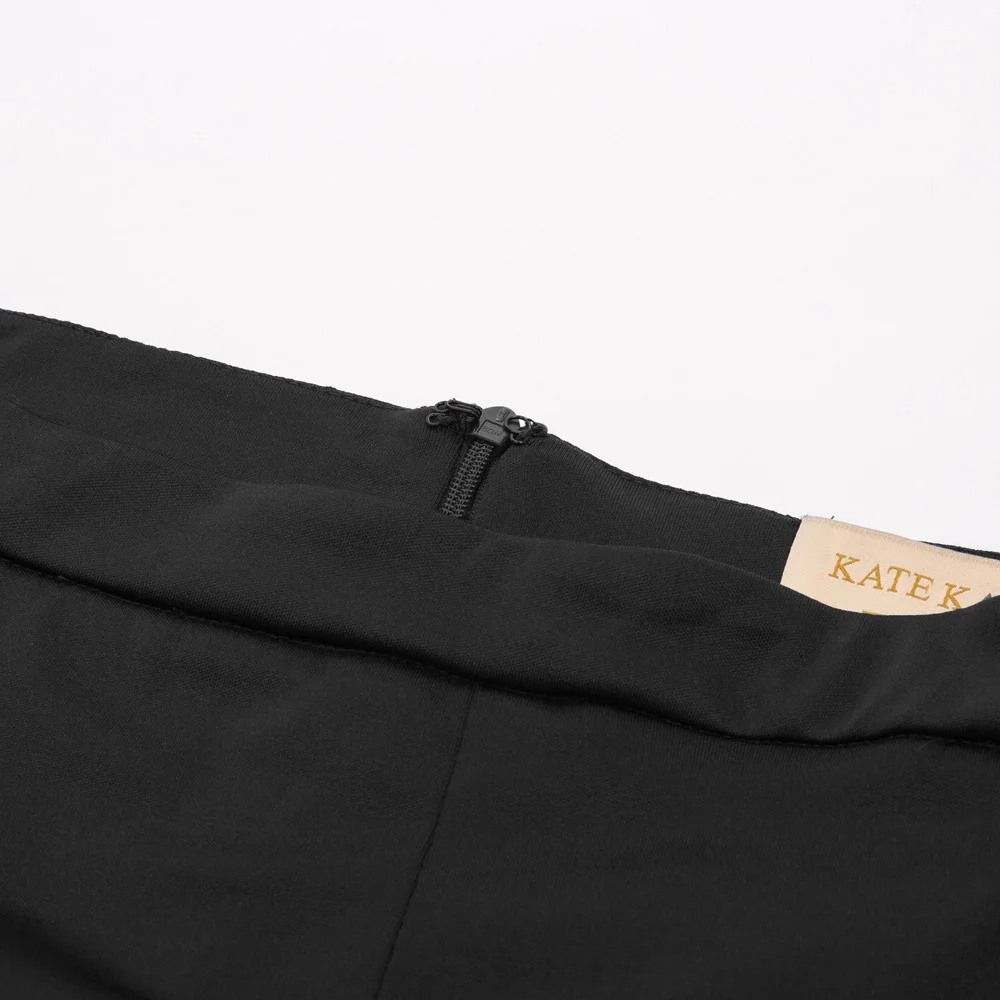 Женская Леди с высокой талией Bodycon Ruffle Сплит стрейч бизнес OL карандаш миди юбка