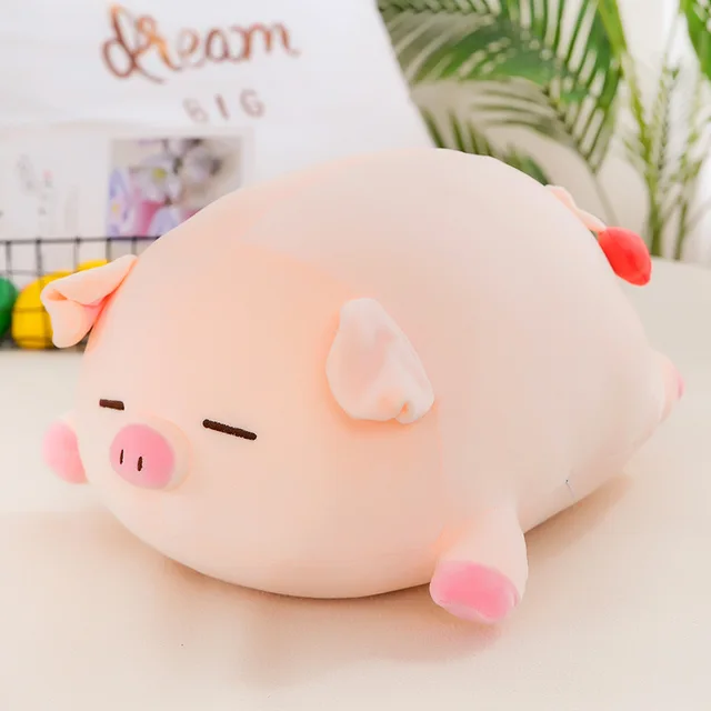 Love pig plush toy lying pig doll pillow balloon pig piglet doll event gift Christmas Valentine's day love gift boy girl