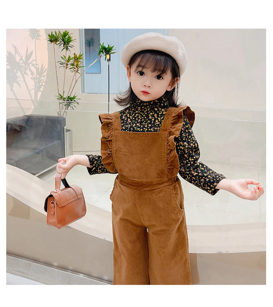 winter baby suit Kids Clothes Blouse + Jumpsuit Clothing For Girls Spring Autumn Children Clothes Girl Casual Costumes For Children newborn baby clothes set for hospital