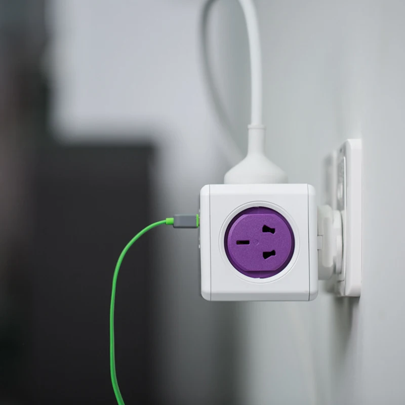 Allocacoc powercube для путешествий блок электроудлиннитель умная розетка с usb питания адаптер пробки силовая полоса Международная универсальная удлинитель розетка USB 2500 Вт для США Австралия Новая Зеландия Япония