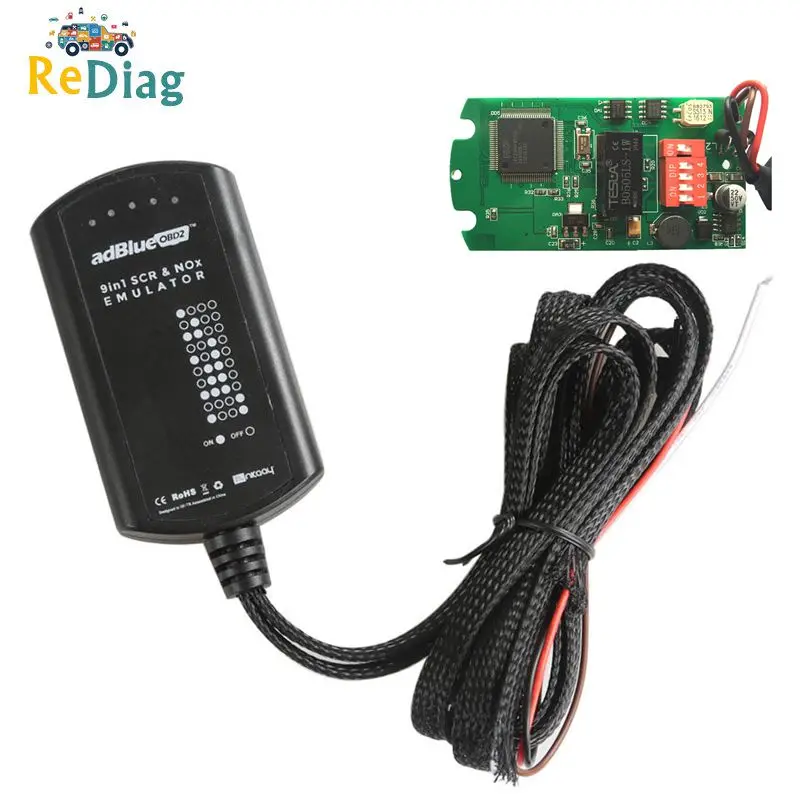Emulador 9 en 1 para diagnóstico de camiones M/S/IVECO/DAF/VOLVO/RENAULT/F/C, 9 en 1, Chip completo