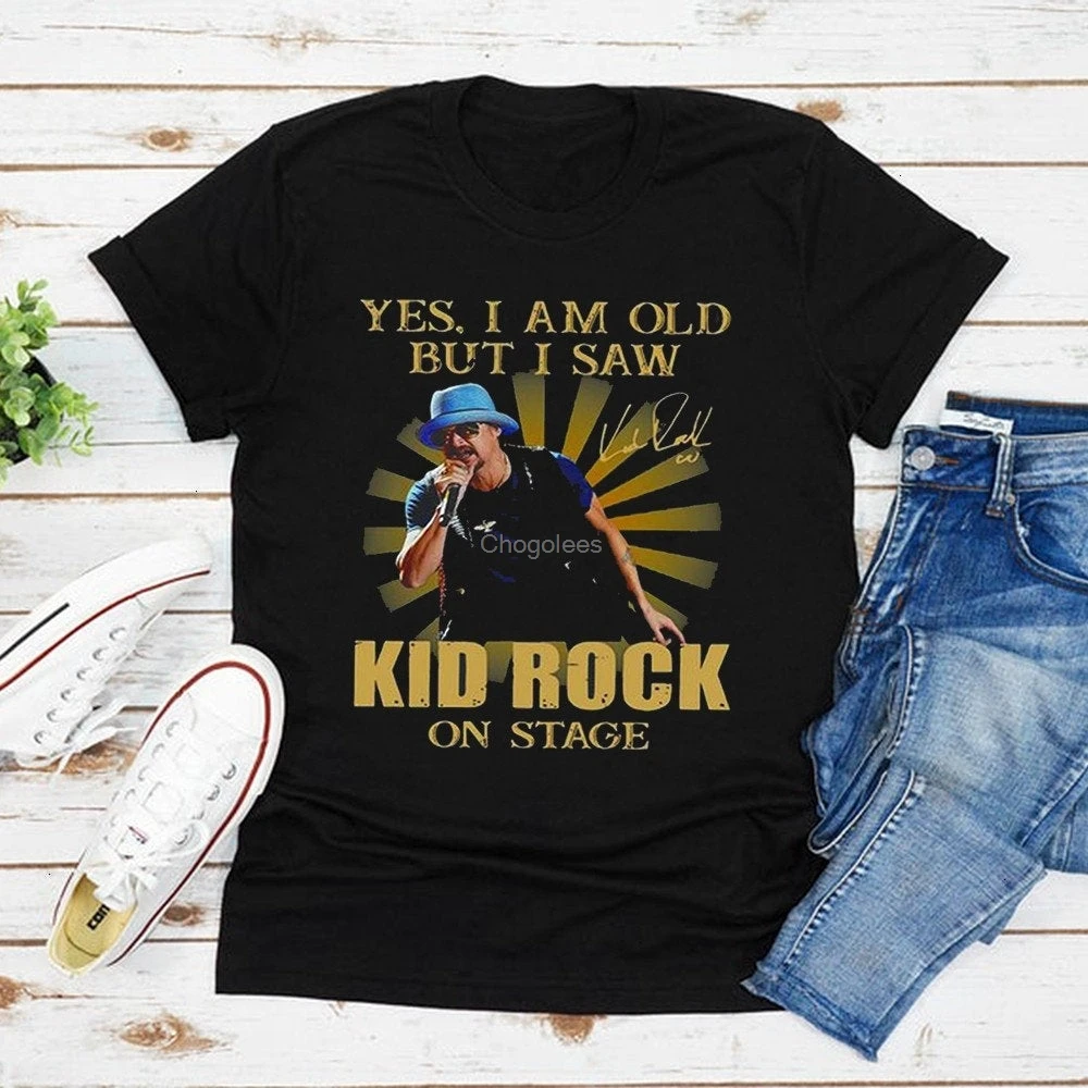 Футболка с надписью Yes I Am Old But Seen Kid Rock On Stage подарок для детей поклонники рок