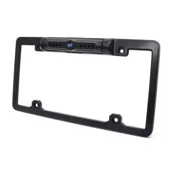 

Wifi Wireless Mobile Phone APP Camera Wide-angle Waterproof Night Vision US License Plate Frame Wireless Reversing Camera