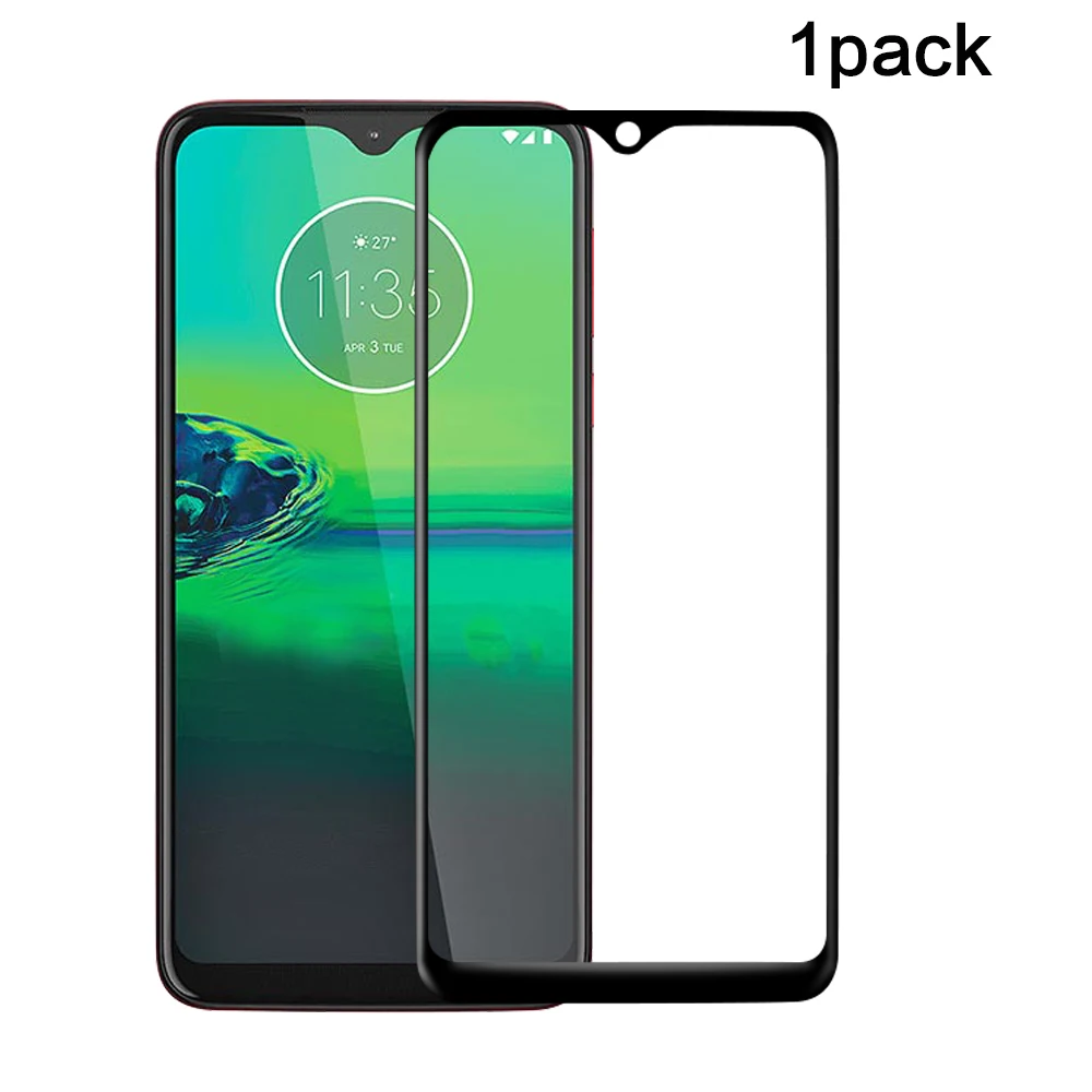 Пленка из закаленного стекла для Motorola Moto G8 Plus, защита экрана, защита от пыли, против царапин, на весь экран, для Moto G8 Play, клей - Цвет: 1pc
