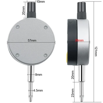 

0-12.7mm/0.5\" High Precision Digital Dial Indicator Meter Indicator Precision Tool 0.01mm/0.0005\" Tester Tools
