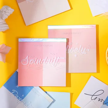 

10 * 10cm four-color square memo pad self-adhesive notepad plan book message post learning office stationery