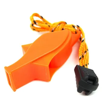 

Sports Competition Loud Sound Outdoor Lightweight Emergency With Lanyard Plastic Dolphin Shape Training Practical Whistle