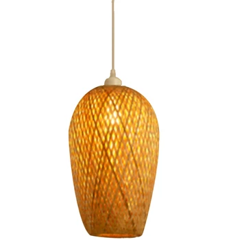 

Hot Modern Bamboo Work Hand Knitted Bamboo Weaving Chandelier Restaurant Handmade Bamboo Lantern Chandelier Hotel Restaurant Dec