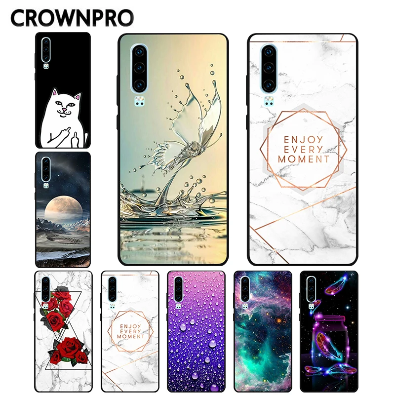 

Black Matte Silicone Case FOR Huawei P30 Lite Case Soft TPU Back Cover Huawei P30 Pro Case Fundas Coque Covers Phone P30PRO P 30
