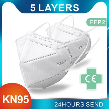 

KN95 Face Masks Dustproof FFP2 Mask masque 95% Filtration Safety maske Anti Flu Mouth Protective Mask PM2.5 Mascarillas