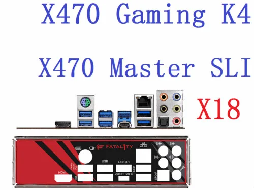 I/O Io Shield Piastra Posteriore Per Msi X470 Gaming K4 X470 Master Sli Scheda Madre